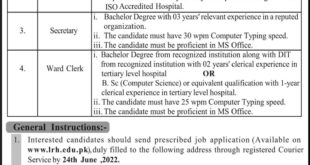 Lady Reading Hospital Medical Teaching Institute Jobs
